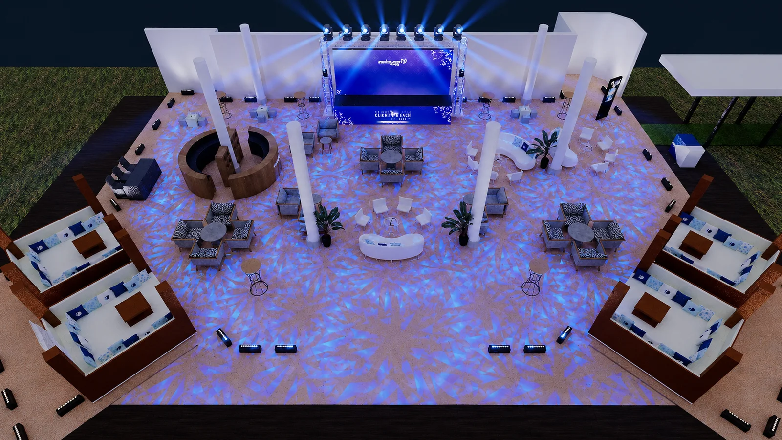 Malaysia Airlines TES lounge 3D design