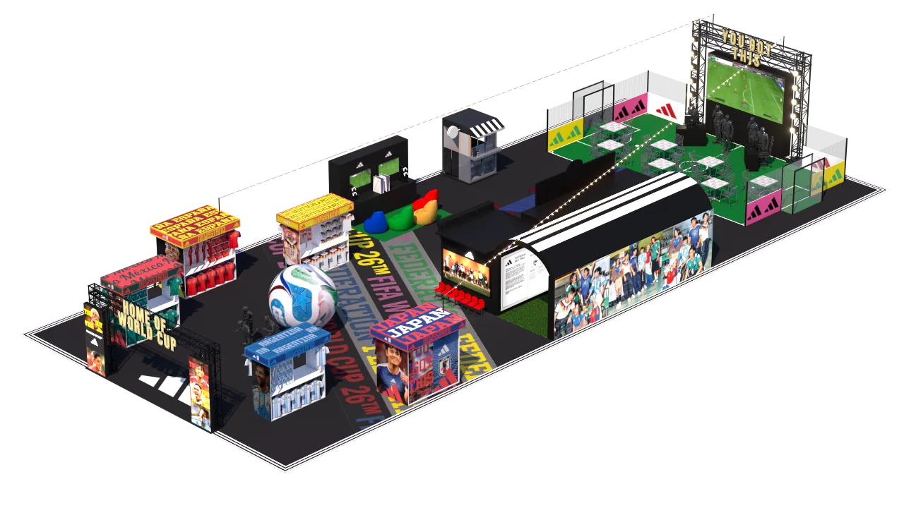 adidas World Cup Roadshow 3D design
